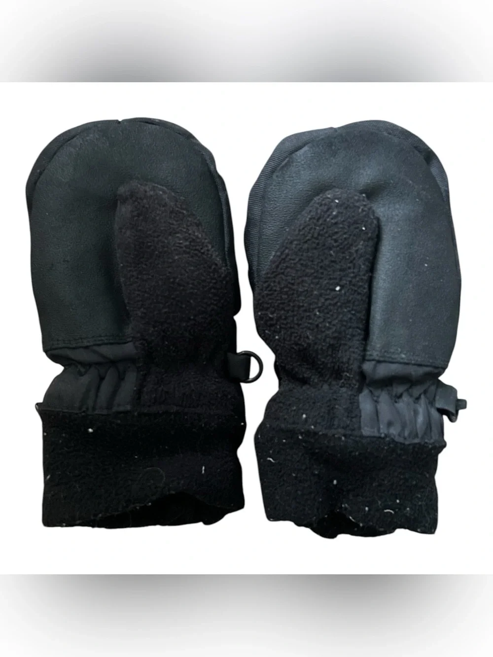 Kombi Toddler Black Insulated Mittens - Warm Winter Gloves